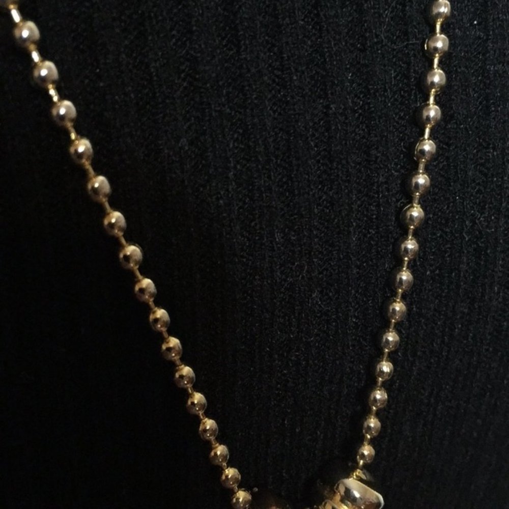 K.I.S. USA Birthstone Charm May/Emerald Necklace 28" long - Picture 4 of 8